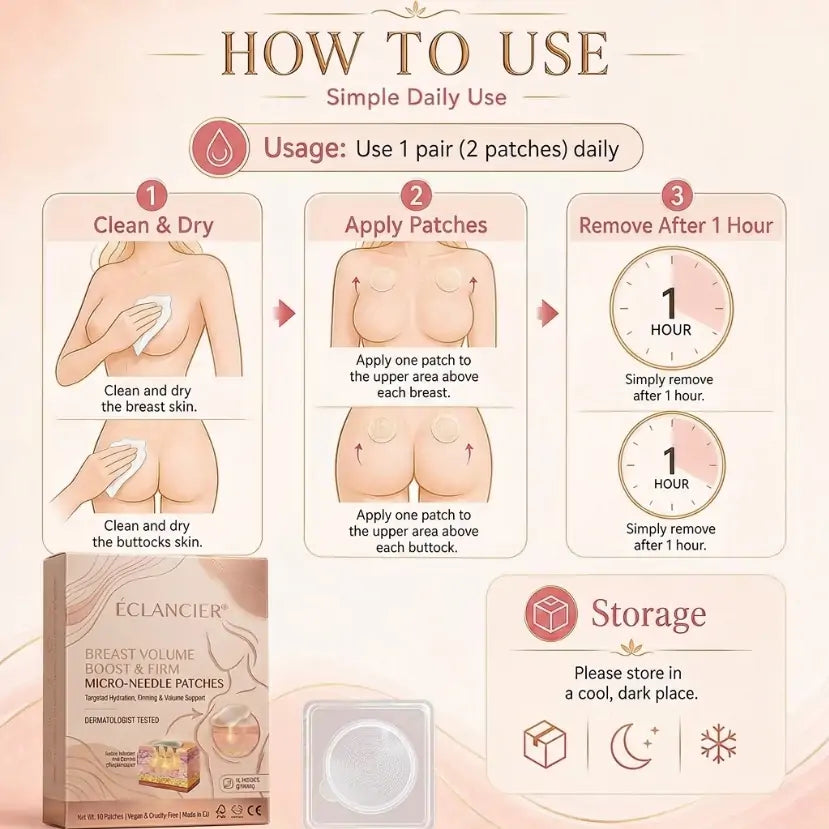 💥ÉCLANCIER® 💥Targeted Breast Enhancement Advanced Nano Microneedle Patch💥💥💥