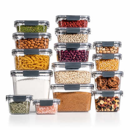 Lxvezlkv Stackable Food Storage Container Set