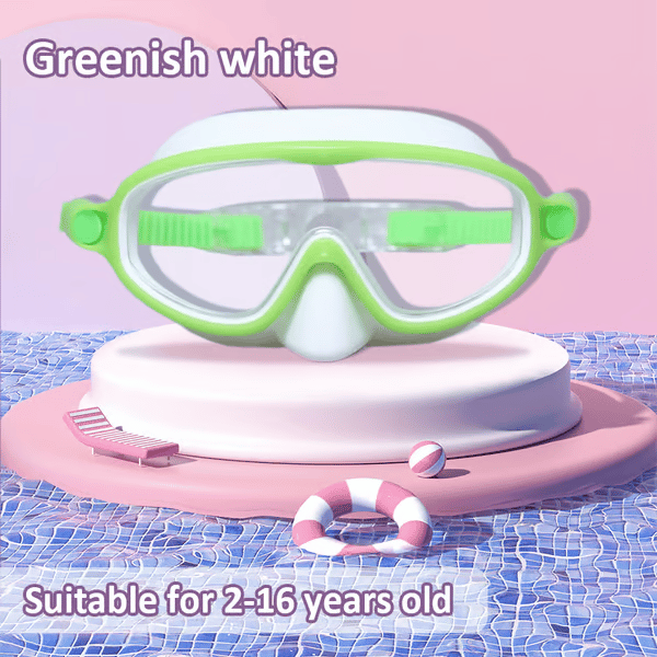 -HD children's large frame waterproof and anti-fog swimming goggles