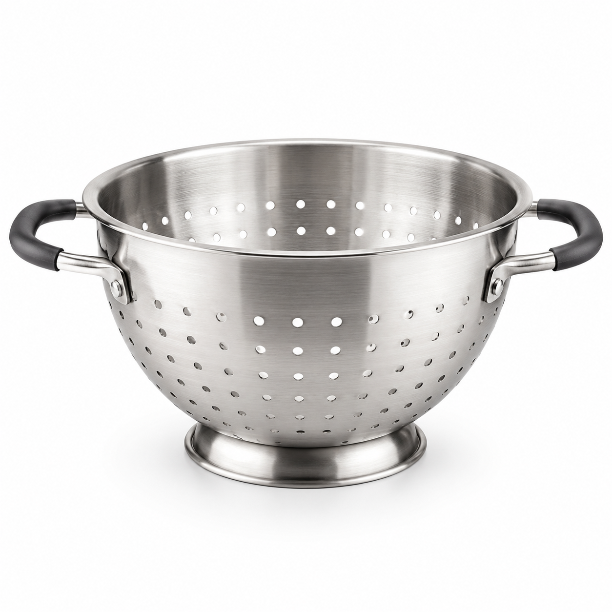 Lxvezlkv Stainless Steel Colander with Comfort Handles