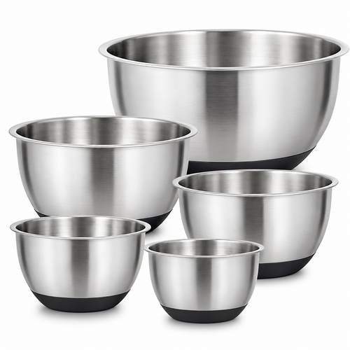 Lxvezlkv Nesting Mixing Bowl Set with Non-Slip Base