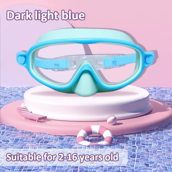 -HD children's large frame waterproof and anti-fog swimming goggles