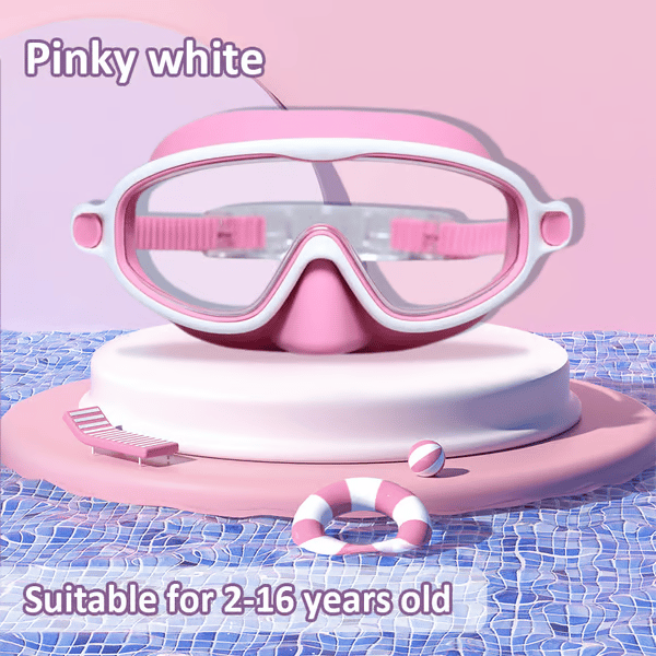 -HD children's large frame waterproof and anti-fog swimming goggles